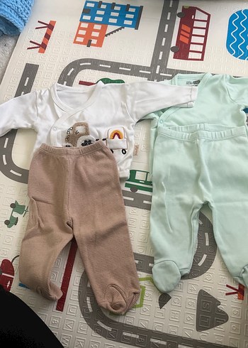 Bebek Erkek Pamuklu Uzun Kollu Takım