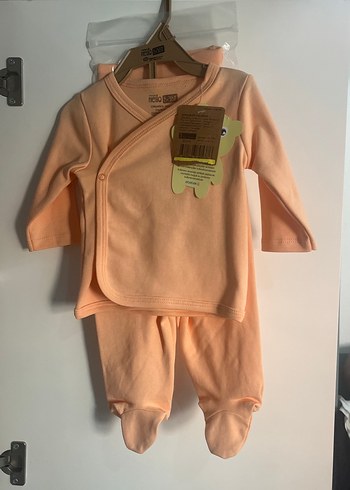 Bej Bebek Kız Uzun Kollu Takım - Görsel 2