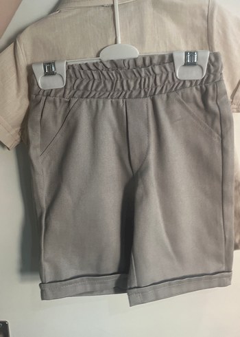 Pamuklu Bebek Erkek Kısa Kollu Gömlek Takım - Görsel 2