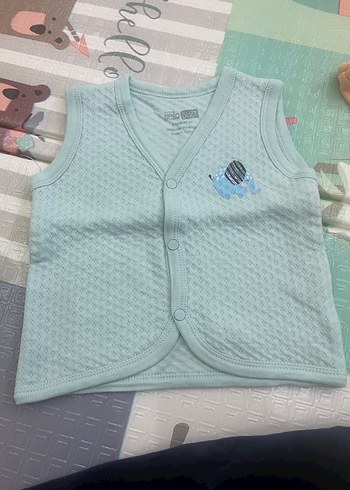 Düğmeli Erkek Çocuk Kolsuz Yelek - Görsel 2