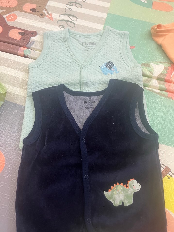 Düğmeli Erkek Çocuk Kolsuz Yelek - Görsel 3