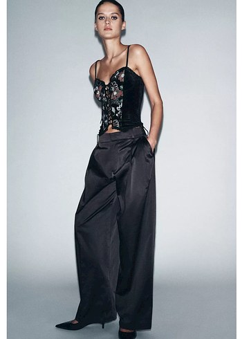 İşlemeli Kadife Korse - Görsel 3