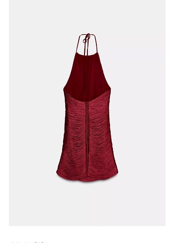 Zara Kırmızı Püsküllü Elbise - Görsel 6