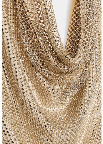 Zara Parlak Halter Elbise - Görsel 4