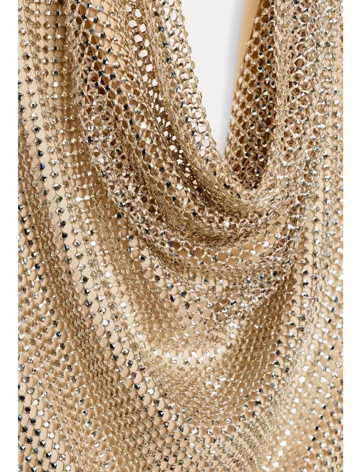 Zara Parlak Halter Elbise - Görsel 4