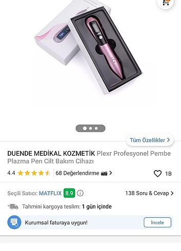 Plazma pen cilt bakım cihazı 
