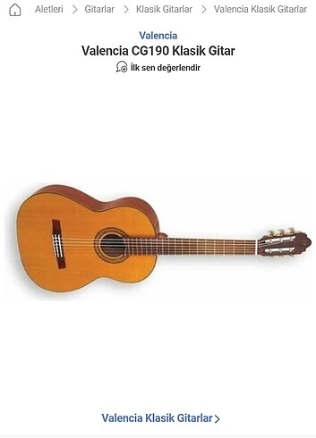 Valencia gitar 