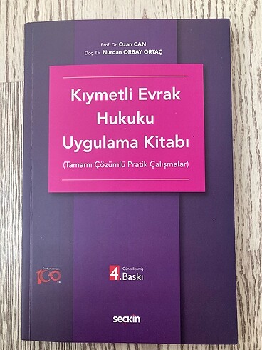 Kıymetli evrak hukuku uygulama kitabı