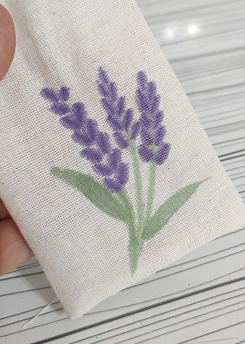 Lavanta Desenli Bohem Küçük Kese Çanta - Görsel 8