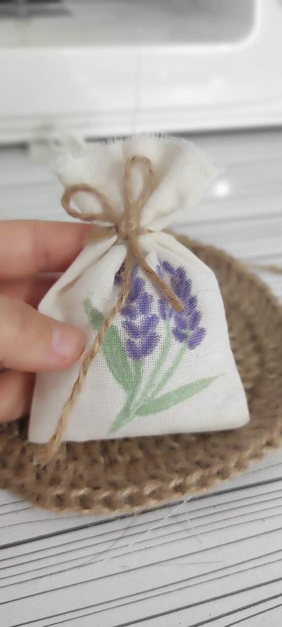 Lavanta Desenli Bohem Küçük Kese Çanta - Görsel 3