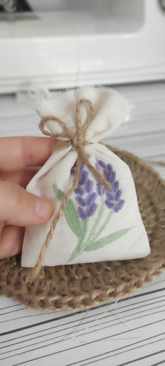 Lavanta Desenli Bohem Küçük Kese Çanta - Görsel 4