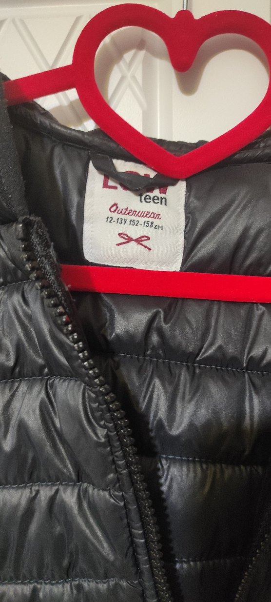 Siyah Kapüşonlu Genç Kız/ Kadın Kışlık Mont - Görsel 2