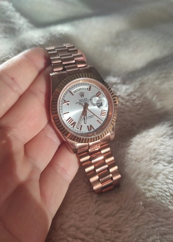Rolex Unisex Rose Gold Klasik Saat - Görsel 10