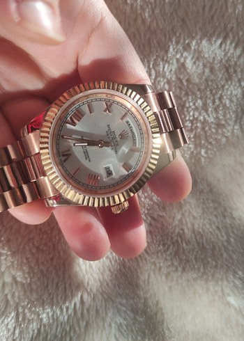 Rolex Unisex Rose Gold Klasik Saat - Görsel 17