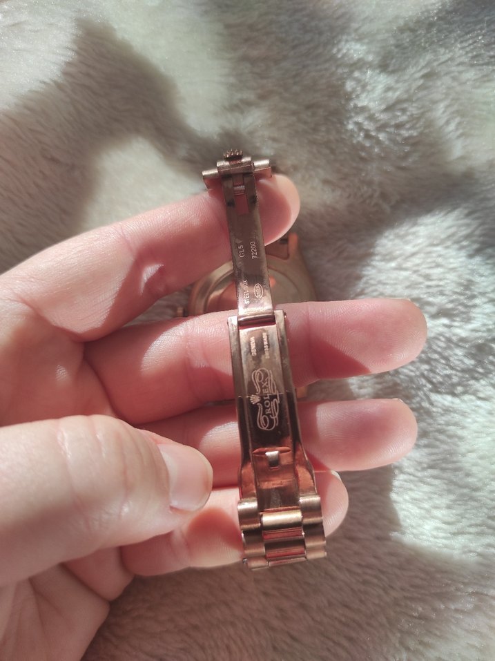 Rolex Unisex Rose Gold Klasik Saat - Görsel 3