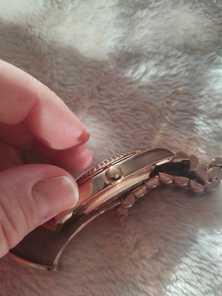 Rolex Unisex Rose Gold Klasik Saat - Görsel 5