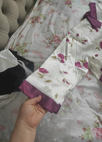 Diger Vintage Bordo Uzun Kadın Pijama Takımı - Görsel 6