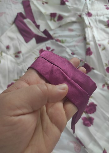 Diger Vintage Bordo Uzun Kadın Pijama Takımı - Görsel 8