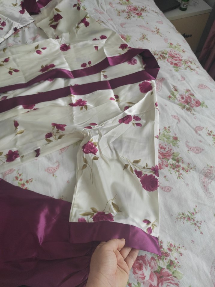 Diger Vintage Bordo Uzun Kadın Pijama Takımı - Görsel 4