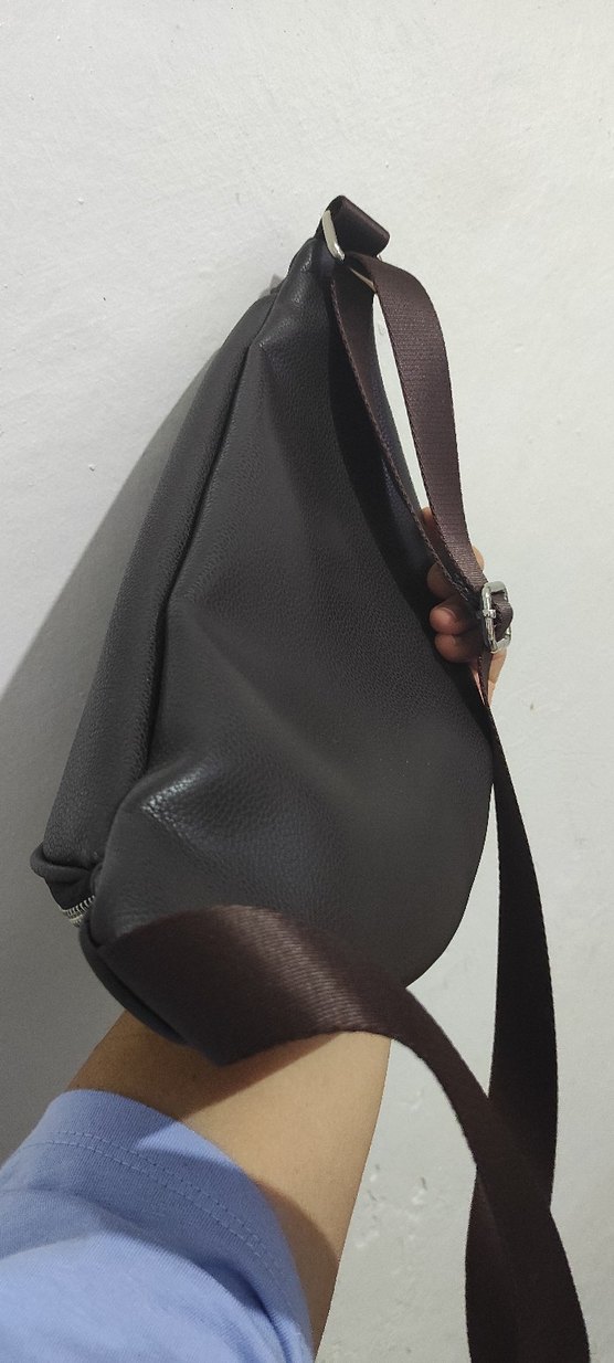 FABRİKA MARKA ACI KAHVERENGİ Fermuarlı Çapraz Çanta - Görsel 2