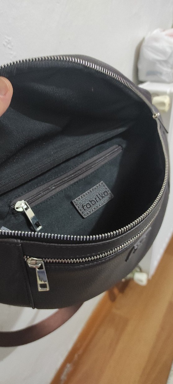 FABRİKA MARKA ACI KAHVERENGİ Fermuarlı Çapraz Çanta - Görsel 5