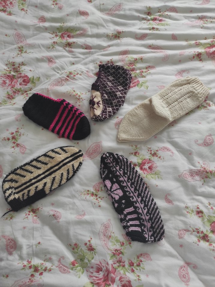 Nakışlı Renkli Çeyizlik Kadın Patikleri - Görsel 3