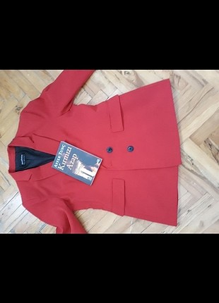 Stradivarius kumas kirmizi ceket