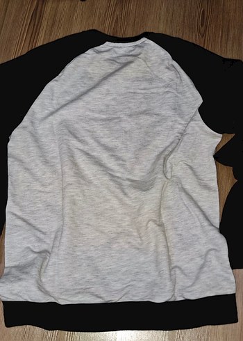 Kadın Siyah Gri Baskılı Sweatshirt - Görsel 3