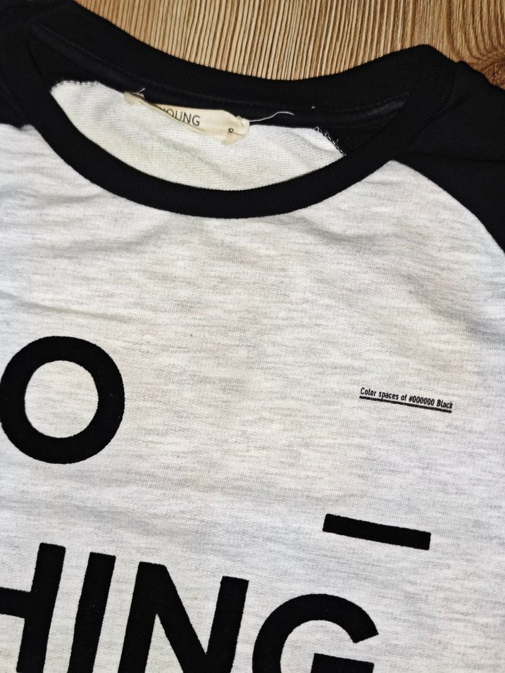 Kadın Siyah Gri Baskılı Sweatshirt - Görsel 2