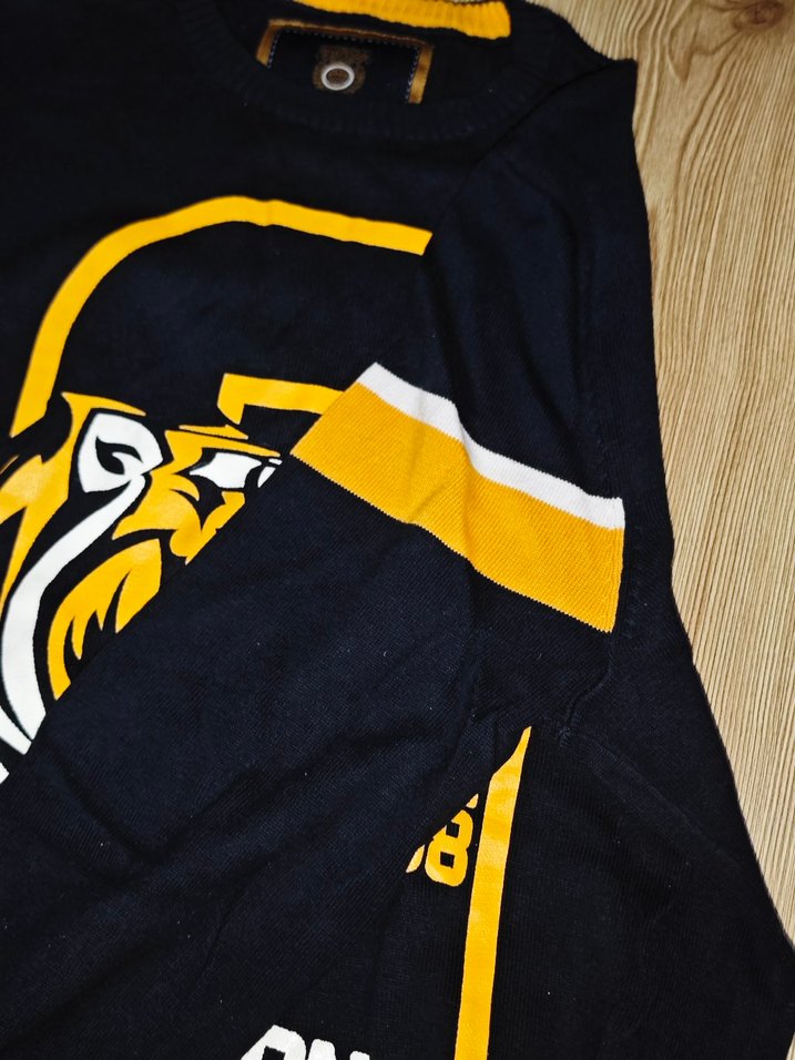 Kaplan Baskılı Siyah Erkek Sweatshirt - Görsel 2