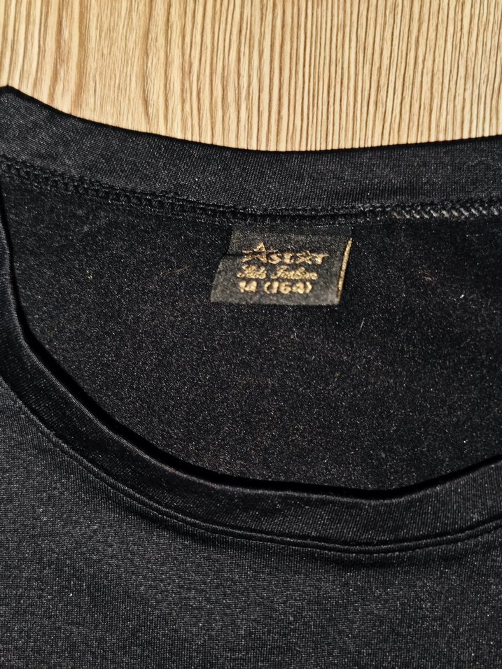 Siyah Uzun Kollu Omzu Açık Kadın Tişört - Görsel 3