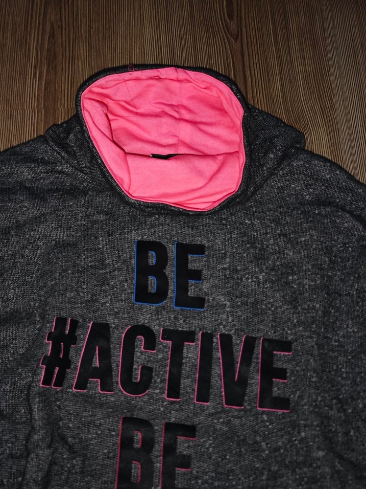 Gri Yüksek Yakalı Kadın Sweatshirt - Görsel 2