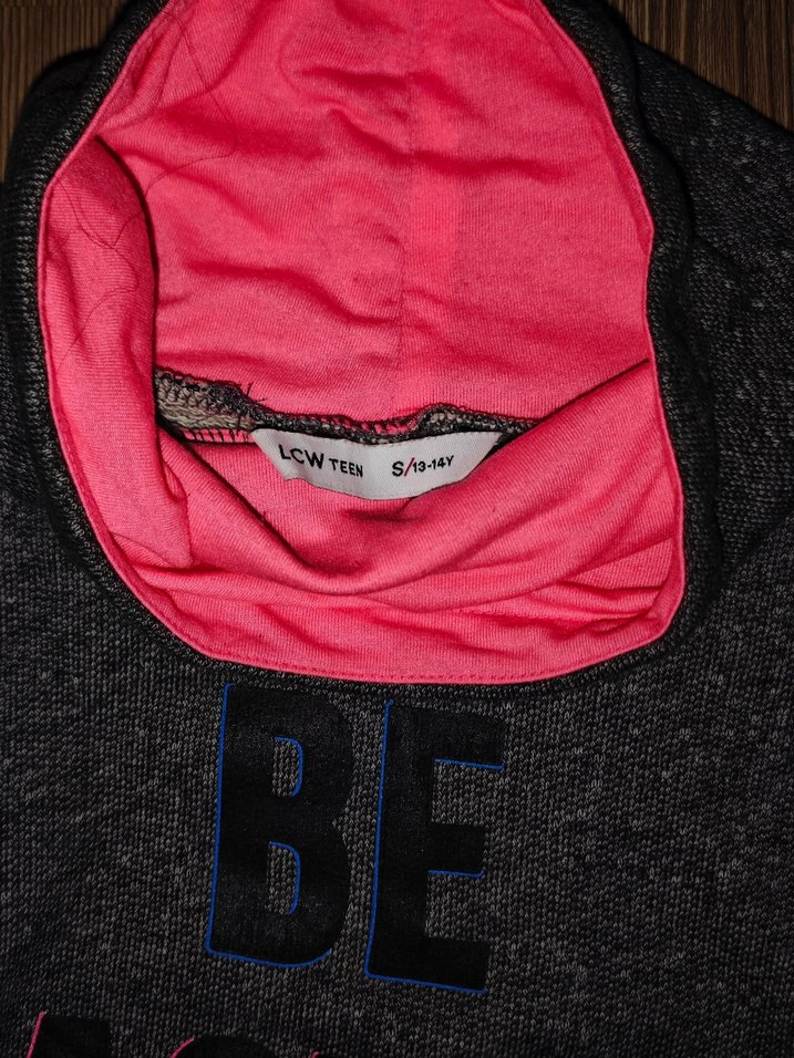 Gri Yüksek Yakalı Kadın Sweatshirt - Görsel 3