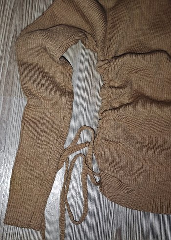 Karamel Boğazlı Kadın Triko Kazak - Görsel 2