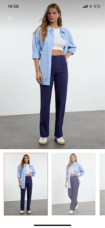 Trendyolmilla lacivert pantolon YENİ