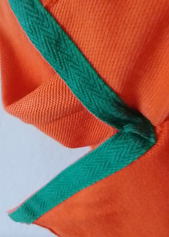 Erkek Turuncu Polo Tişört, Kısa Kollu, Düğmeli - Görsel 4