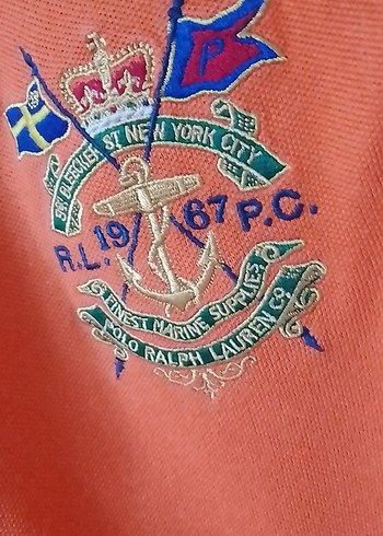 Erkek Turuncu Polo Tişört, Kısa Kollu, Düğmeli - Görsel 8