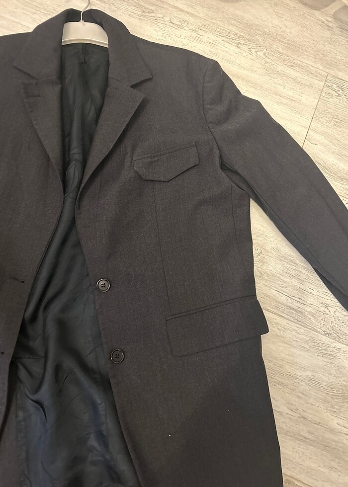 Oversize blazer füme - Görsel 2