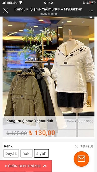 Kanguru Mont H&M Mont %20 İndirimli - Gardrops