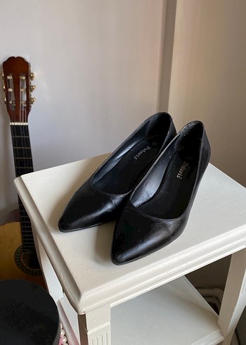 36 Beden siyah Renk Siyah Minimalist Stiletto Topuklu Kadın Ayakkabı