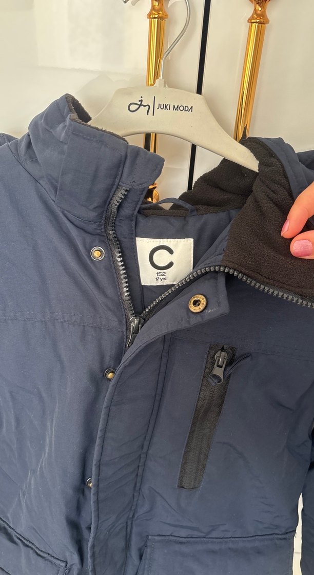 Lacivert Fermuarlı Erkek Çocuk Mont - Görsel 2