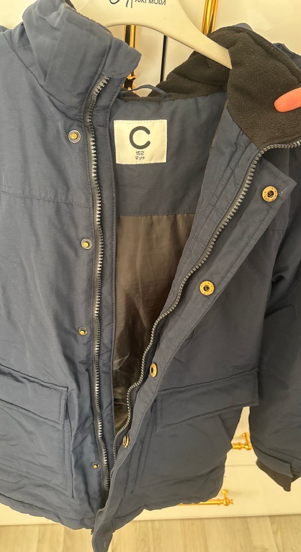 Lacivert Fermuarlı Erkek Çocuk Mont - Görsel 3