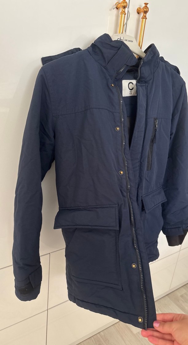 Lacivert Fermuarlı Erkek Çocuk Mont - Görsel 5