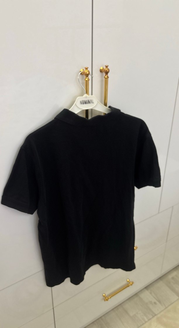 Erkek Siyah Süet Polo Tişört - Görsel 5