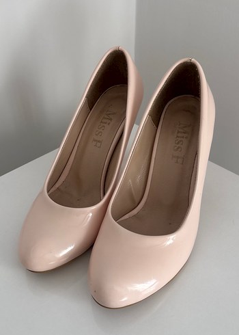 Pudra Pembe Topuklu Kadın Stiletto - Görsel 4