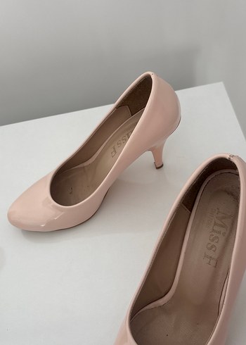 Pudra Pembe Topuklu Kadın Stiletto - Görsel 8
