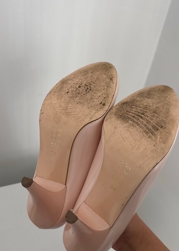 Pudra Pembe Topuklu Kadın Stiletto - Görsel 7