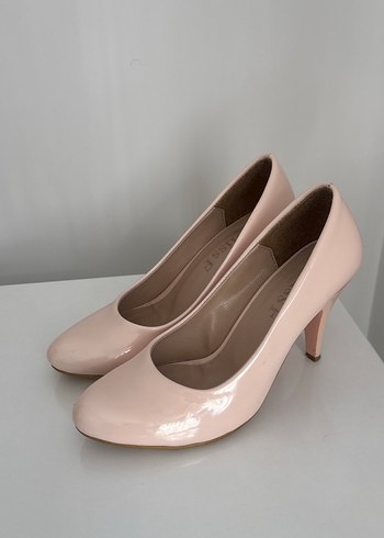 Pudra Pembe Topuklu Kadın Stiletto - Görsel 3