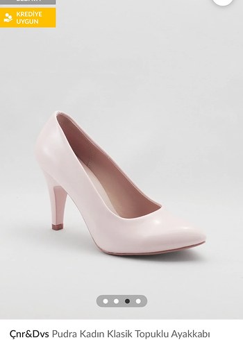 Pudra Pembe Topuklu Kadın Stiletto - Görsel 2