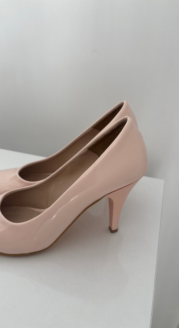 Pudra Pembe Topuklu Kadın Stiletto - Görsel 5